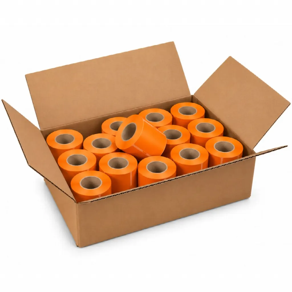 Visačky na zavazadla CoatCheck, 14×160 lístků, oranžové
