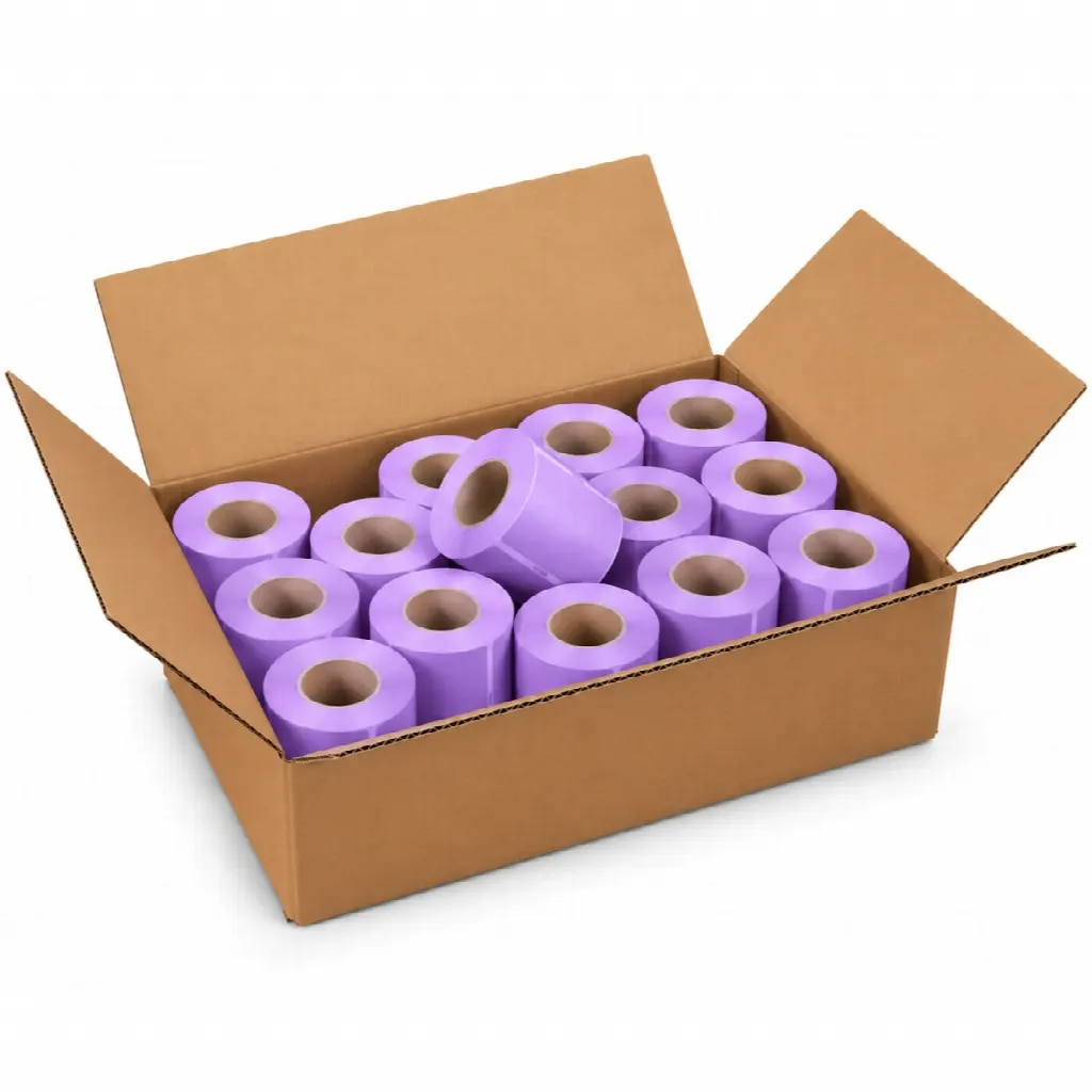 CoatCheck Luggage Labels, 14×160 tickets, purple