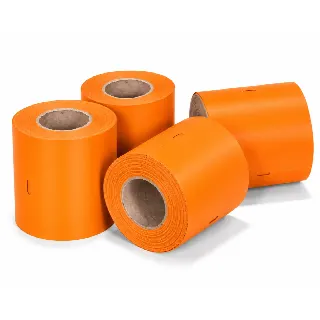 Role vstupenek CoatCheck „economy“ bez kontrolního ústřižku, 14 x 550 vstupenek, oranžové